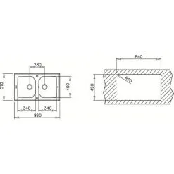 TEKA Expression Lux 2 Cuves 86 Verre Noir & Inox Poli - Noir -Pas Cher TEKA Magasin 15620401 3
