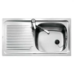 ÉVIER ENCASTRABLE DROITE E/50 1C1E 800x435 TROU - TEKA